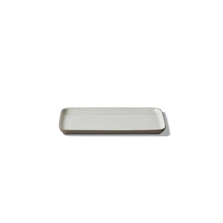 Поднос прямоугольный Esma Dereboy Rectangle 20,5x11,5x1,2 см, Тауп, Айвори