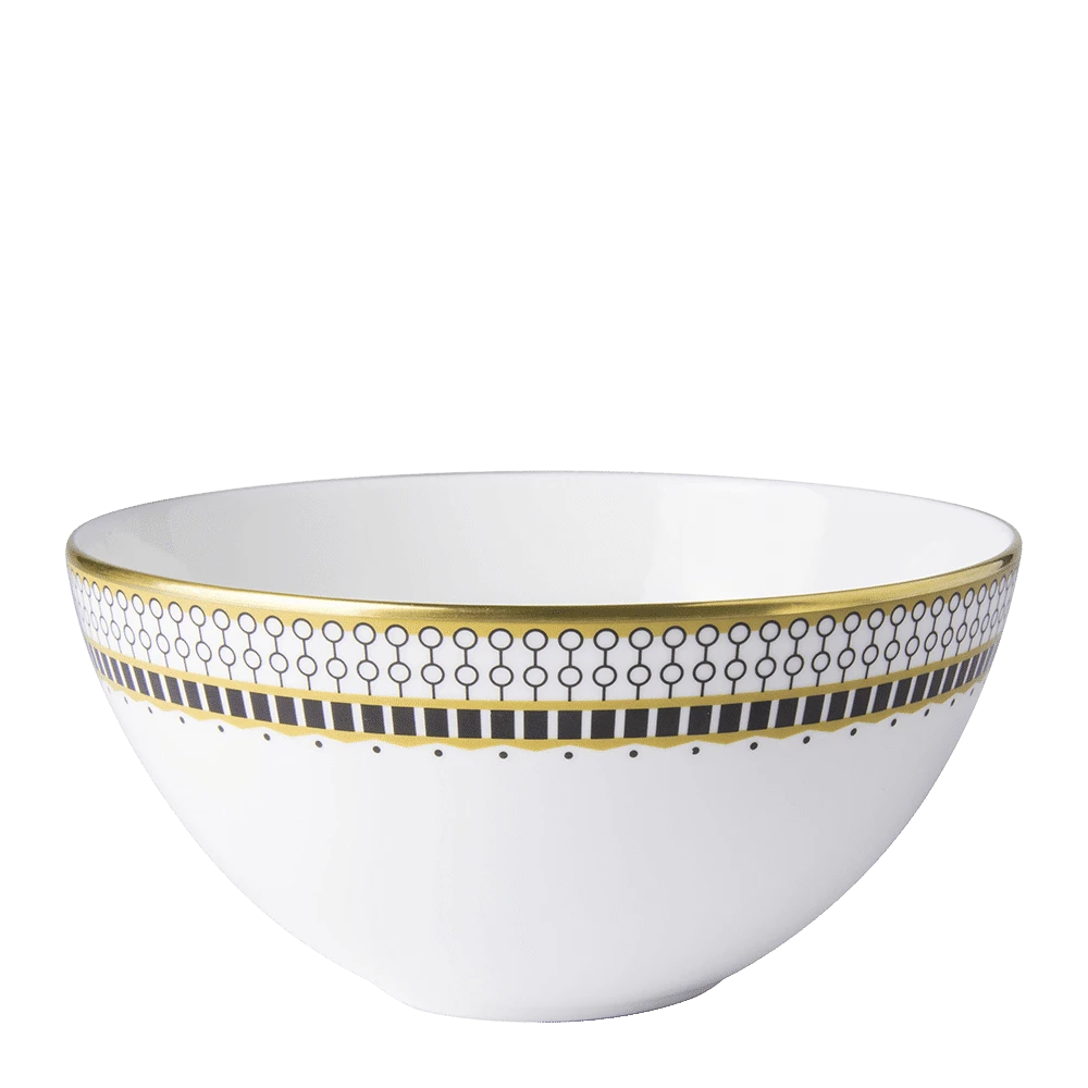 Чаша Royal Crown Derby Oscillate Onyx 14,5 см, Белый, Разноцветный