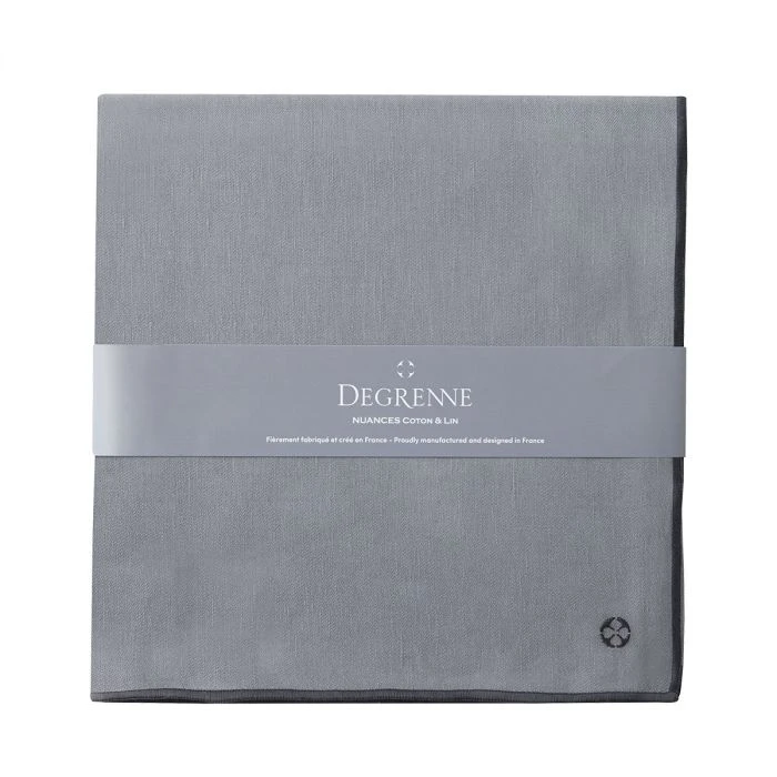 Скатерть Degrenne Nuances Coton & Lin Gris 180 х 180 см, Серый