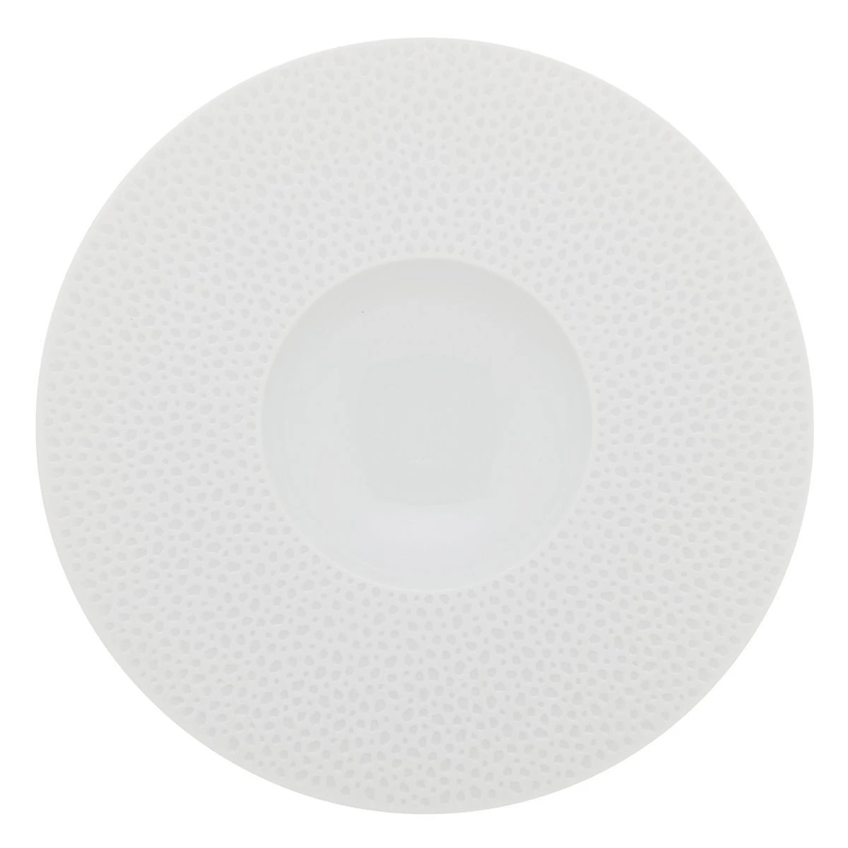 Тарелка "Шляпа" Degrenne Collection L - Perles De Rosee Blanches 28 см, Белый