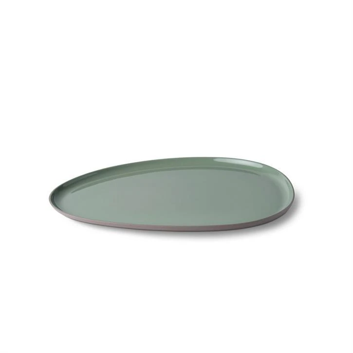Тарелка обеденная  Esma Dereboy Stone 30x23x1,2 см, Тауп,Нил