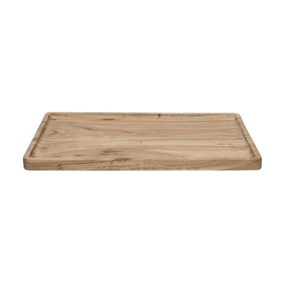 Поднос деревянный Pomax Puzzle 40х28,5х2 см, Коричневый светлый