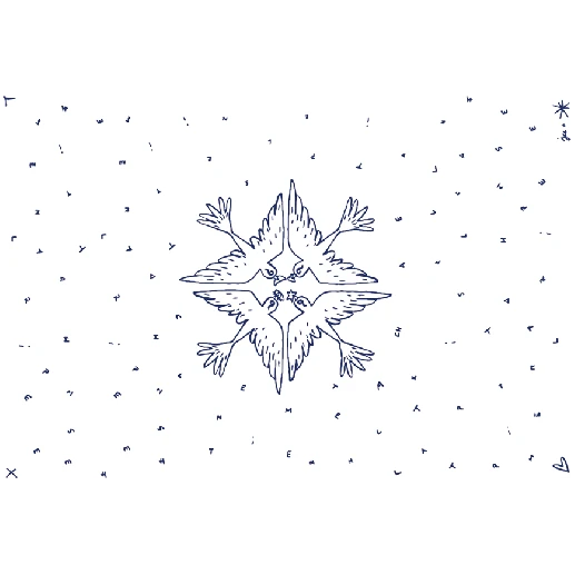 Скатерть Gien Larchipel Sentimental 170х250 см, Белый, Разноцветный