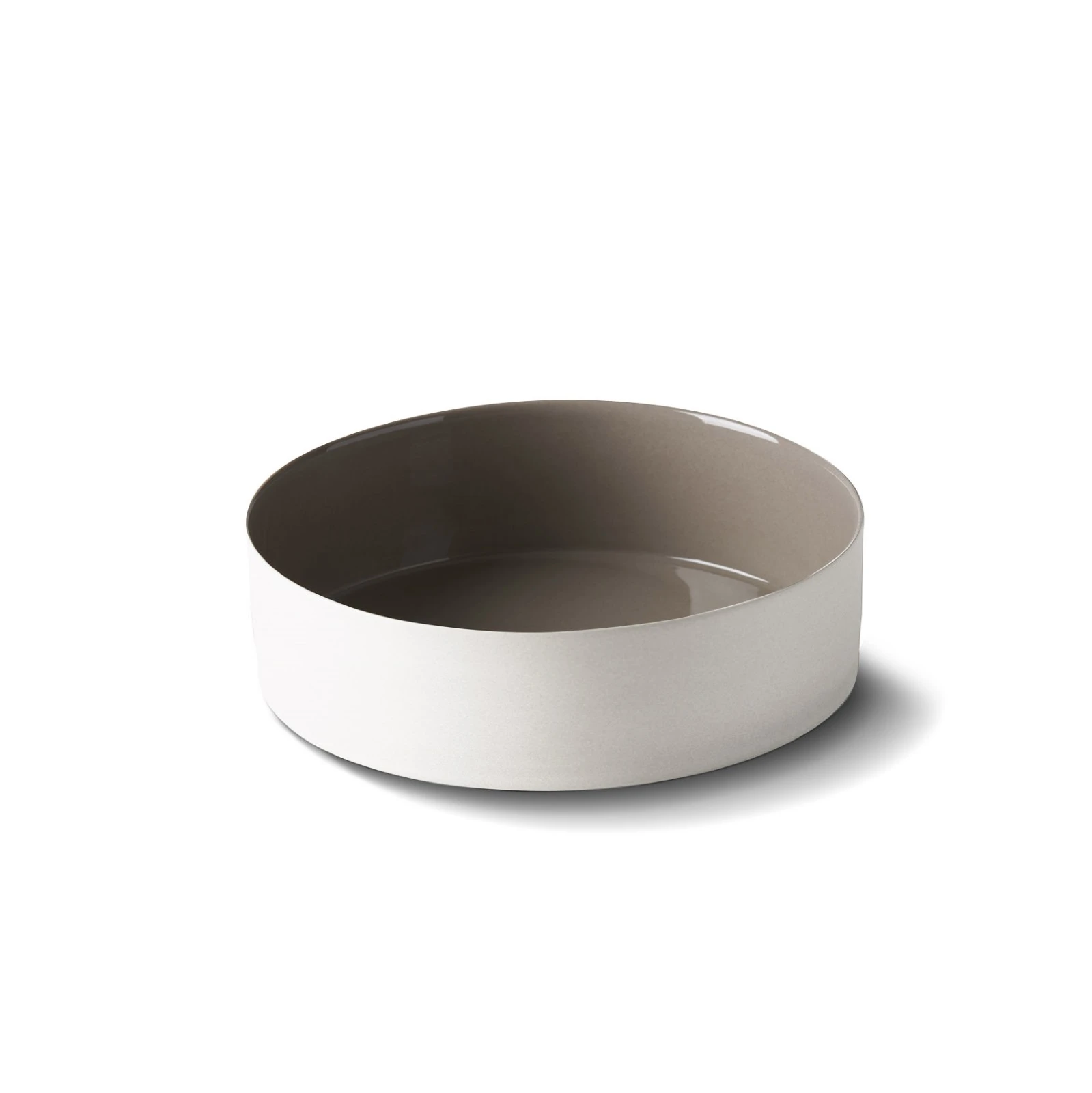 Салатник Esma Dereboy Cylinder 19x5 см, Айвори, Тауп