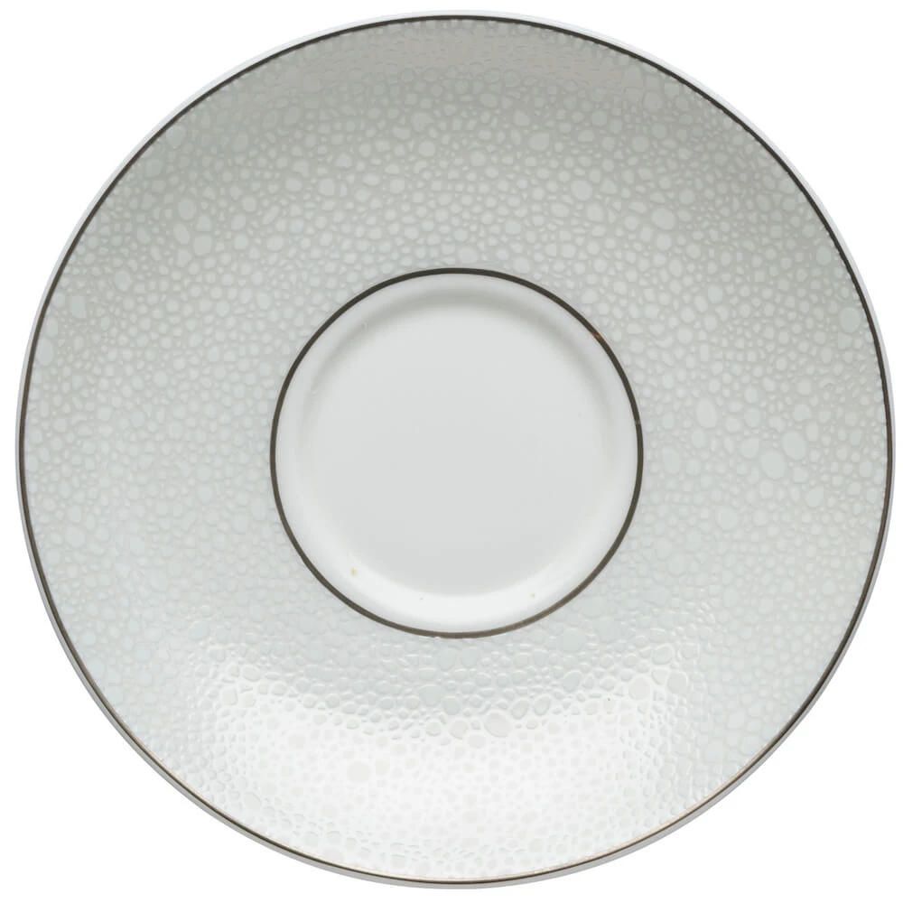 Блюдце Royal Crown Derby Effervesce Pearl 16,5 см, Белый, Серый