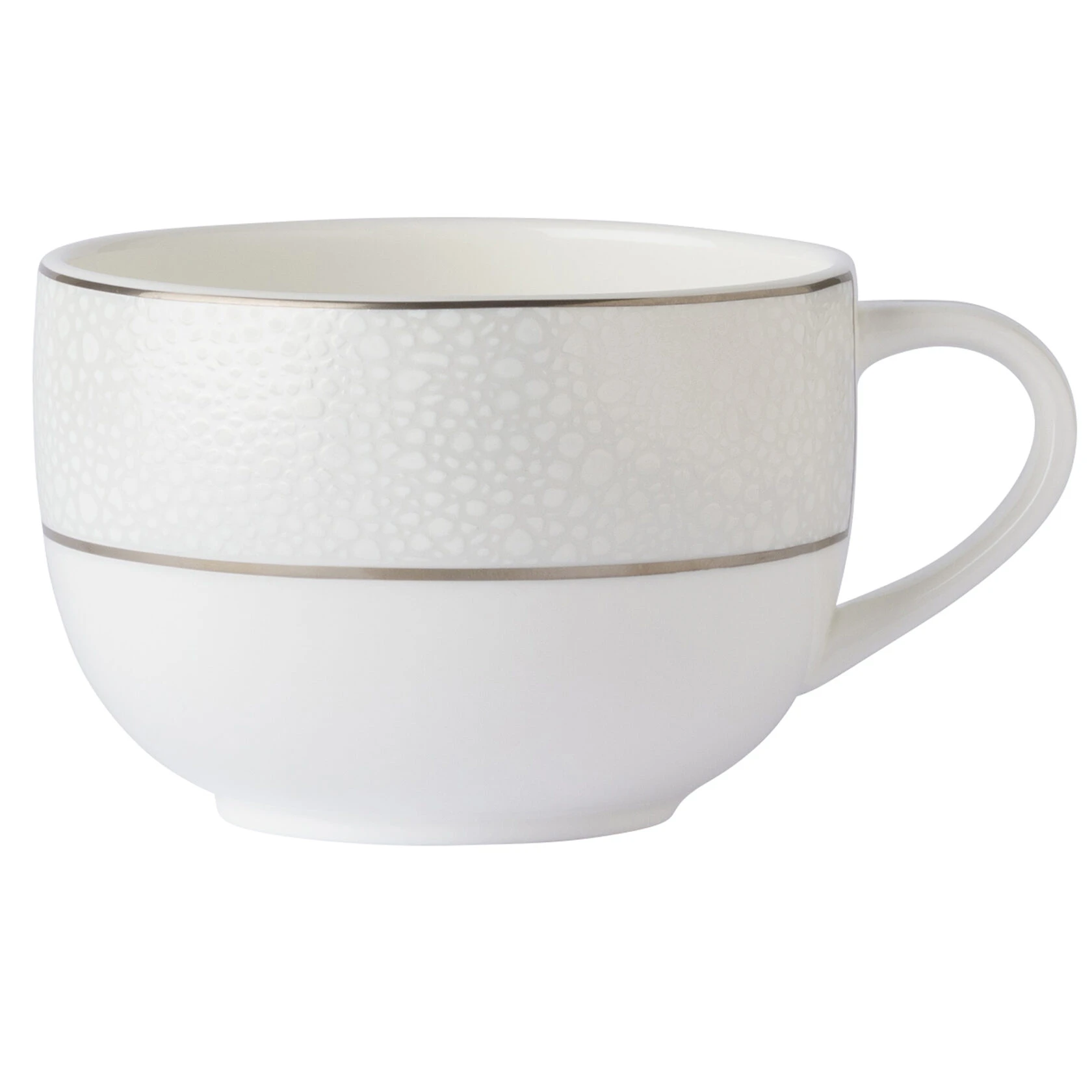 Чашка чайная Royal Crown Derby Effervesce Pearl 340 мл, Белый, Серый