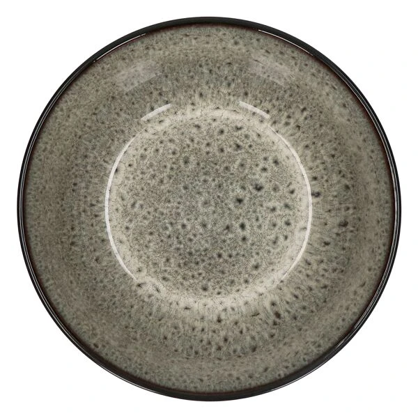 Салатник Pomax Mirha Jasper 25,4х10,9 см, Черный, Белый