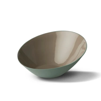 Чаша Esma Dereboy Ellipse 22х10 см, Нил, Тауп   