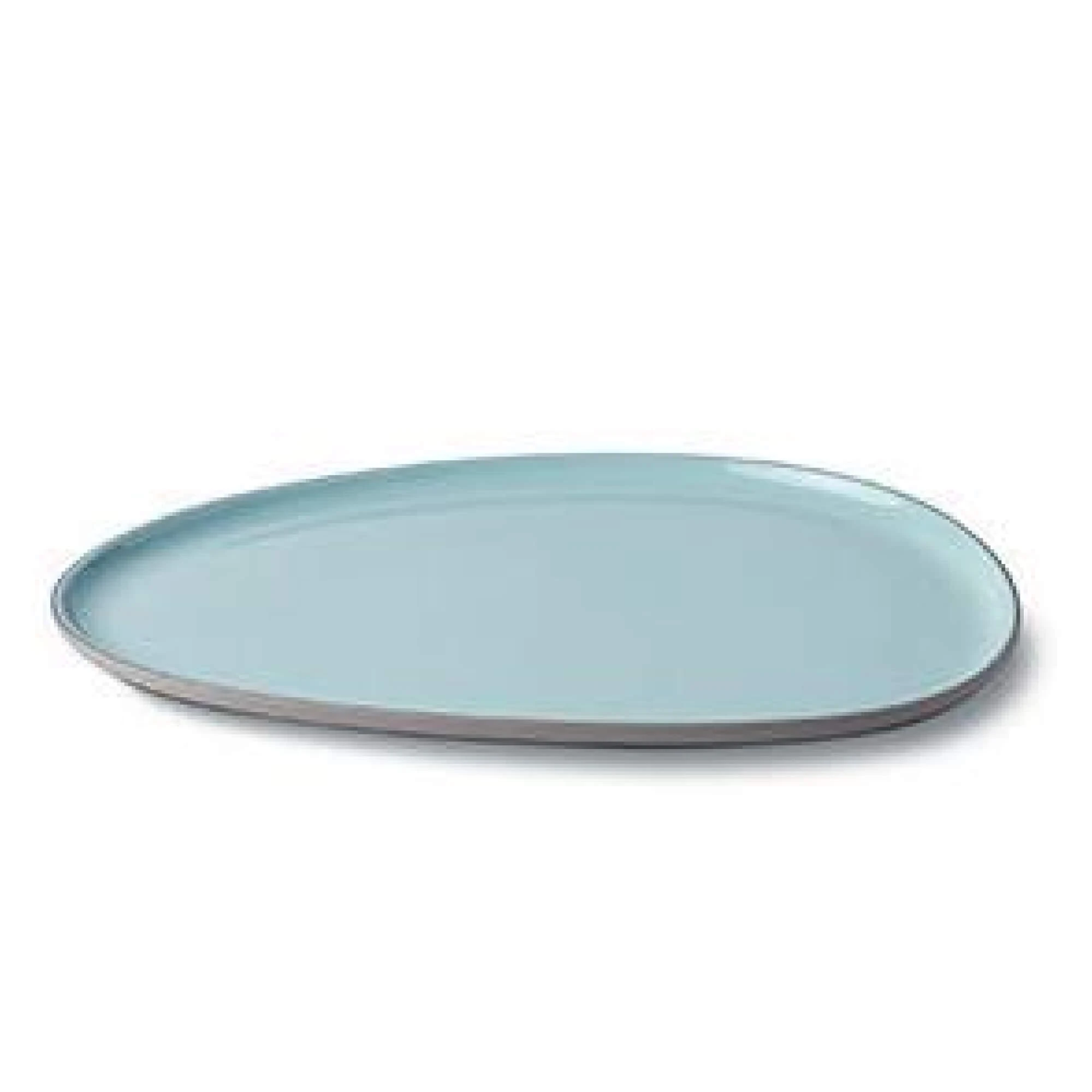 Тарелка обеденная  Esma Dereboy Stone 30x23x1,2 см, Тауп, Аква