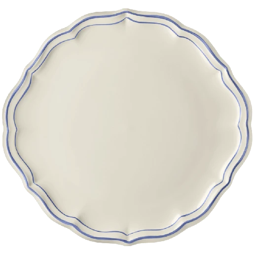 Блюдо для торта Gien Les Filets Bleu 31,7 см, Белый, Голубой
