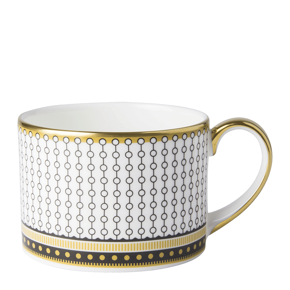 Чашка чайная Royal Crown Derby Oscillate Onyx 255 мл, Белый, Разноцветный