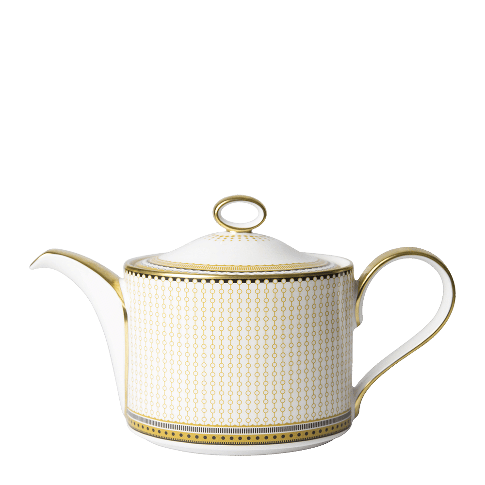 Чайник Royal Crown Derby Oscillate Ochre 1050 мл, Белый, Золотой