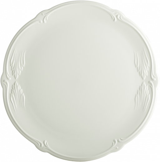 Блюдо для торта Gien Rocaille Blanc 34 см, Белый