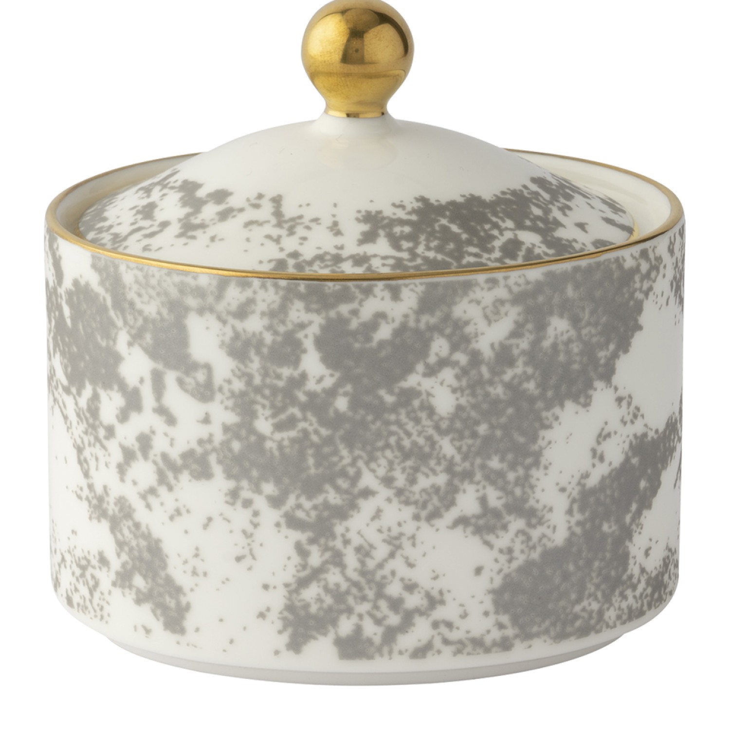 Сахарница Royal Crown Derby  Crushed Velvet Grey 170 мл, Серый