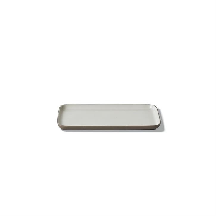 Поднос прямоугольный Esma Dereboy Rectangle 20,5x11,5x1,2 см, Тауп, Айвори