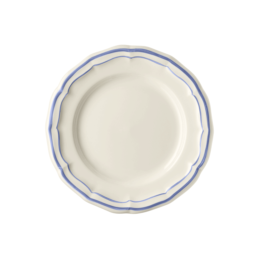 Тарелка для канапе Gien Les Filets Bleu 16,3 см, Белый, Голубой,  Набор 4 шт.