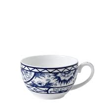 Чашка чайная Royal Crown Derby Victorias Garden Blue 250 мл, Белый, Синий