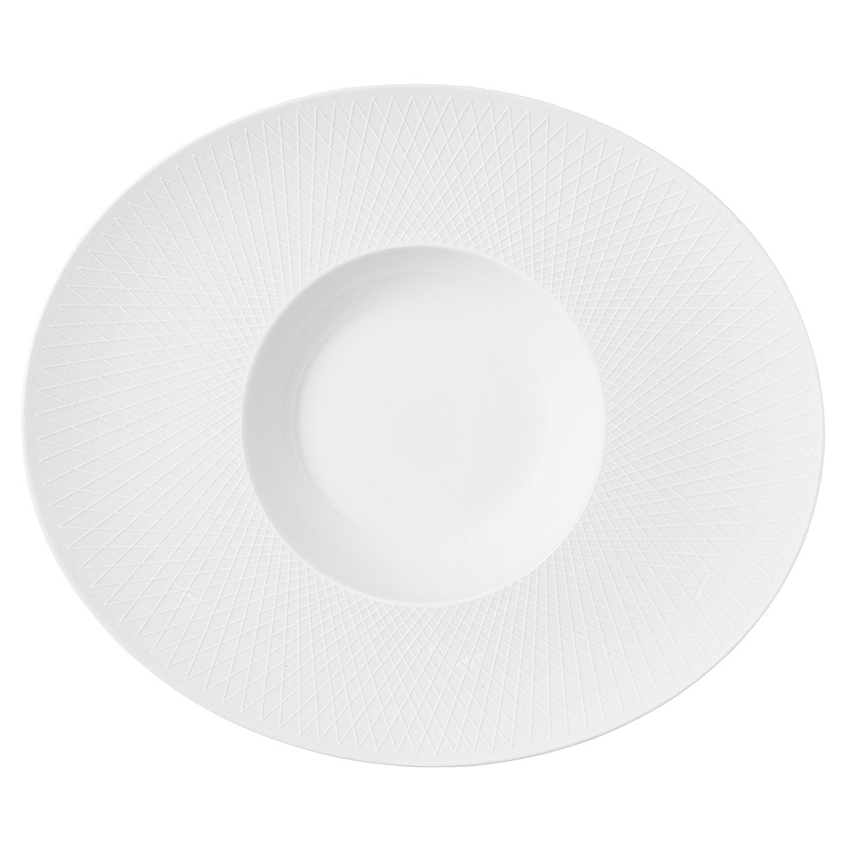 Блюдо овальное Degrenne Graphique Blanc Classique 32х27 см