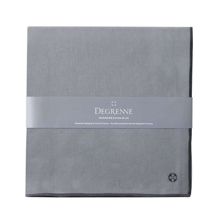 Скатерть Degrenne Nuances Coton & Lin Gris 180 х 180 см, Серый