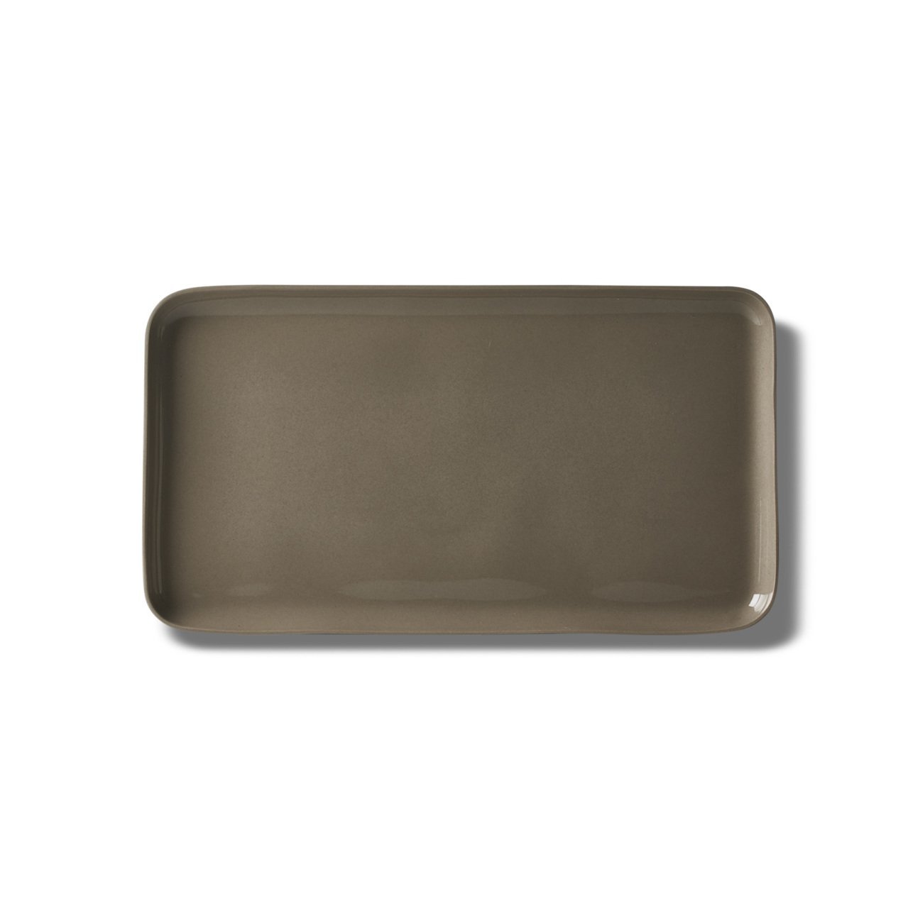 Тарелка прямоугольная Esma Dereboy Rectangle 26x13x1,2 см, Тауп 
