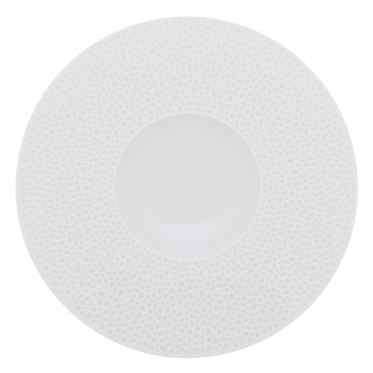 Тарелка "Шляпа" Degrenne Collection L - Perles De Rosee Blanches 28 см, Белый