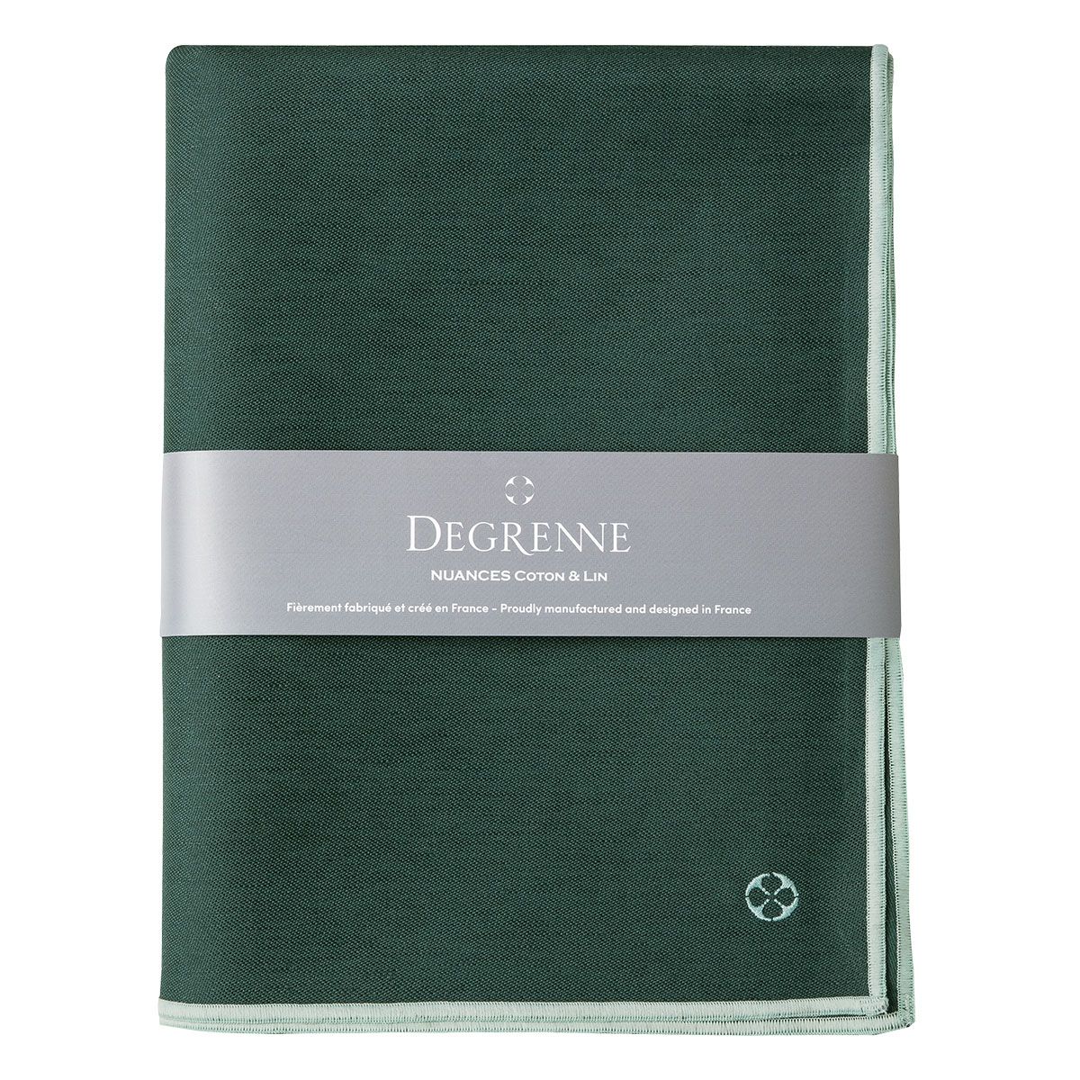 Скатерть Degrenne Nuances Coton & Lin Vert Emeraude 180 х 250 см, Зеленый