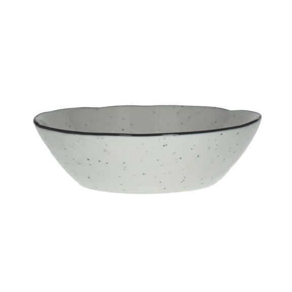 Тарелка глубокая Pomax Basil 18х5 см, Серый, Черный