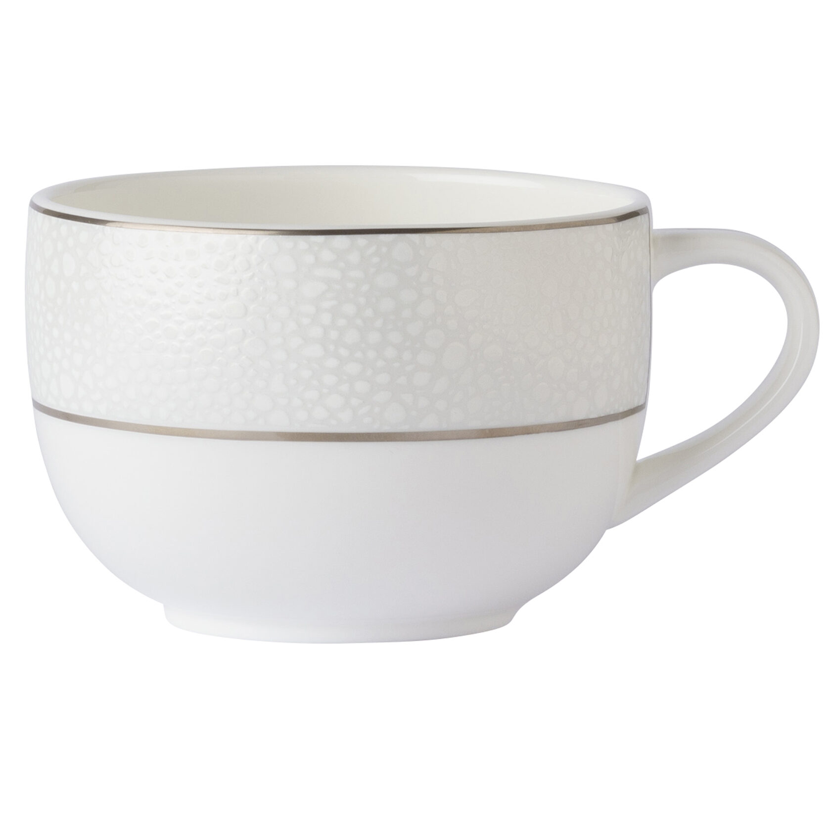 Чашка чайная Royal Crown Derby Effervesce Pearl 340 мл, Белый, Серый