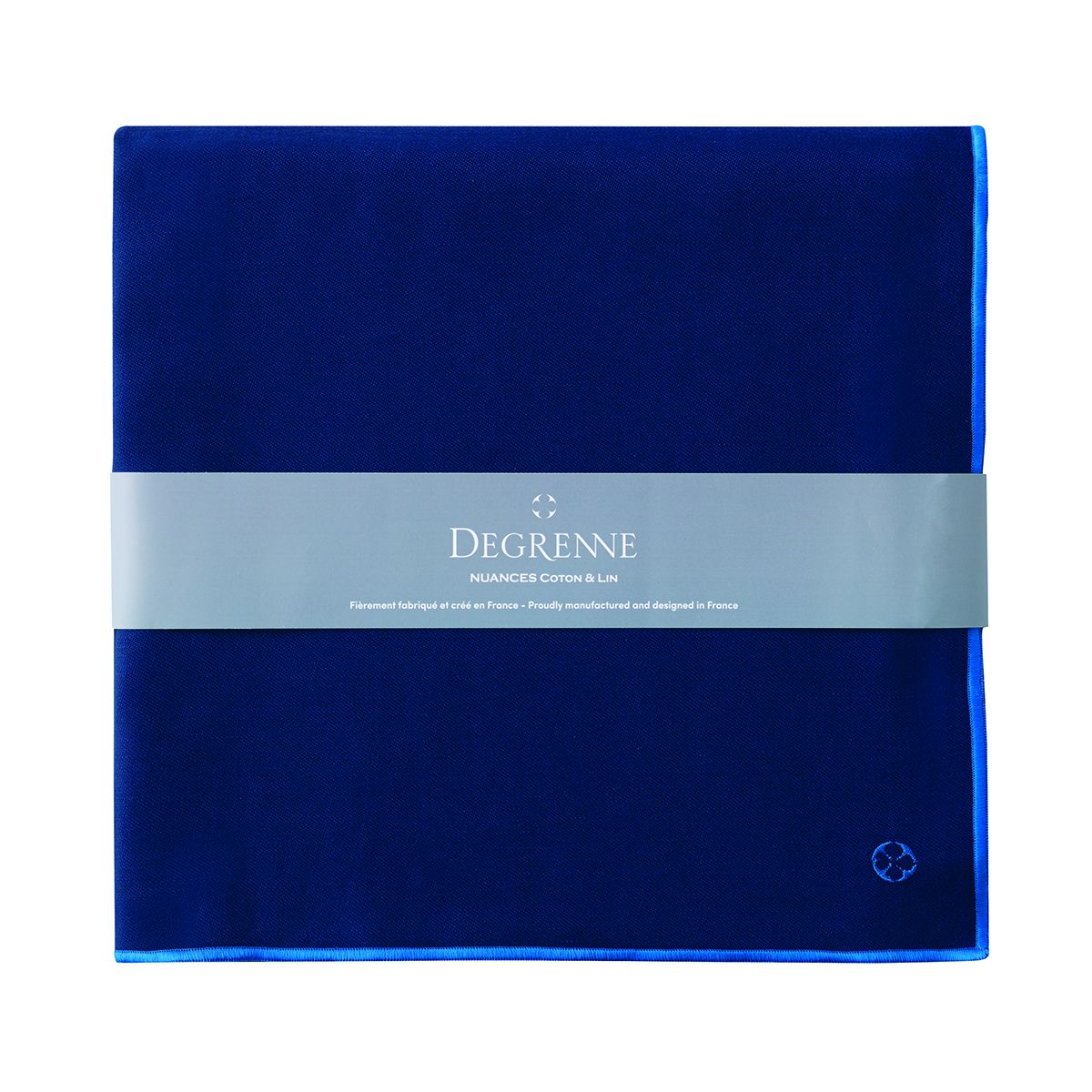 Скатерть Degrenne Nuances Coton & Lin Blue Nuit 180 х 180 см, Синий