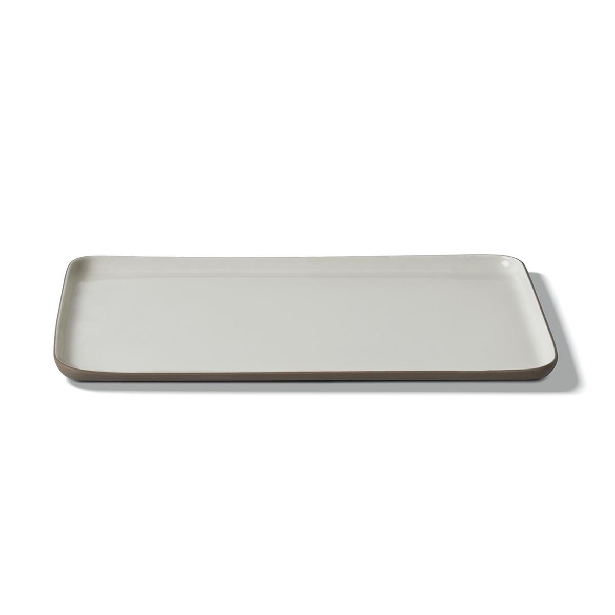 Тарелка прямоугольная Esma Dereboy Rectangle 29,5х17,5х1,2см, Тауп, Айвори