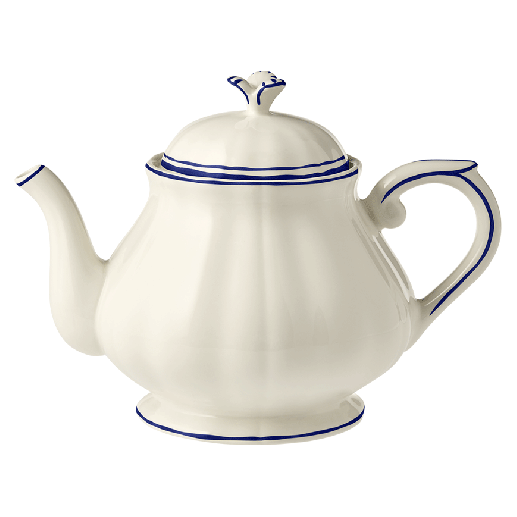Чайник Gien Les Filets Cobalt, Белый, Синий яркий