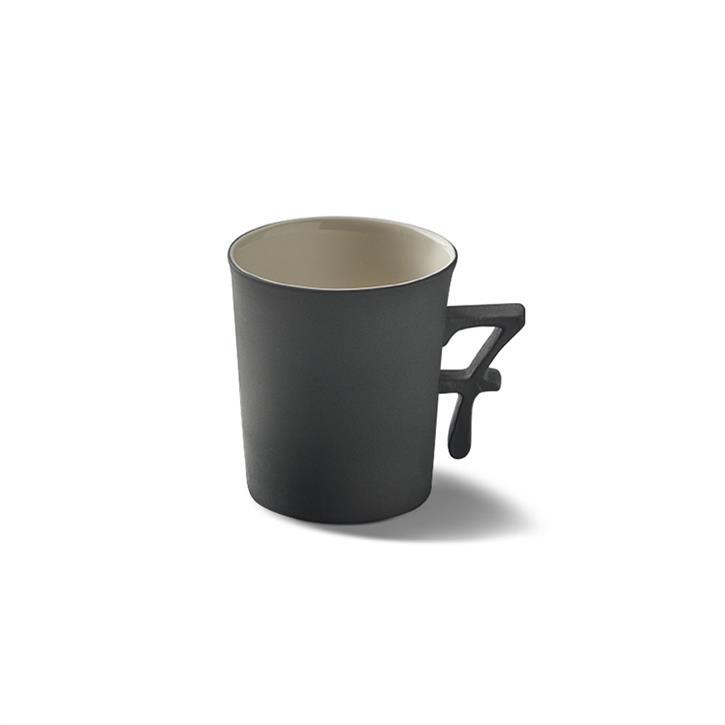 Чашка для эспрессо c цифрой 7 Esma Dereboy Figures espresso 90мл, Графит, Тауп