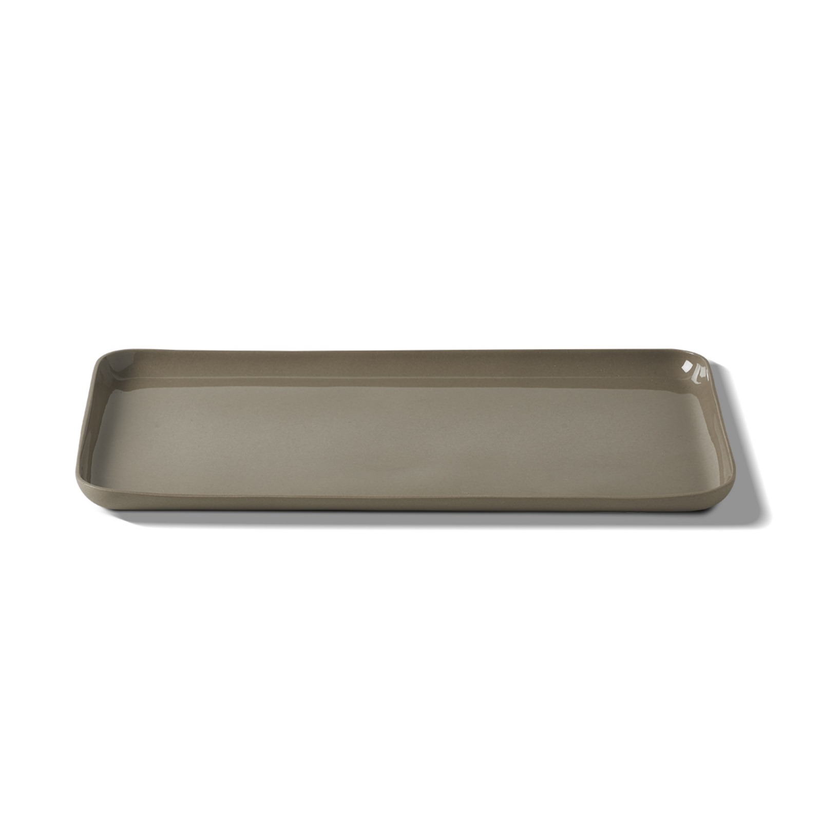 Тарелка прямоугольная Esma Dereboy Rectangle 29x17x1,2 см, Тауп 