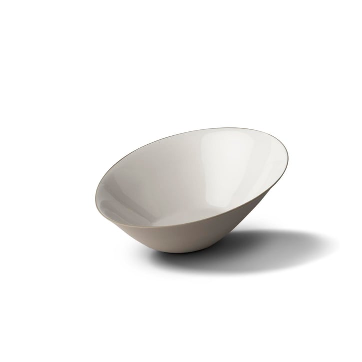 Чаша Esma Dereboy Ellipse 17х9 см, Тауп, Айвори   