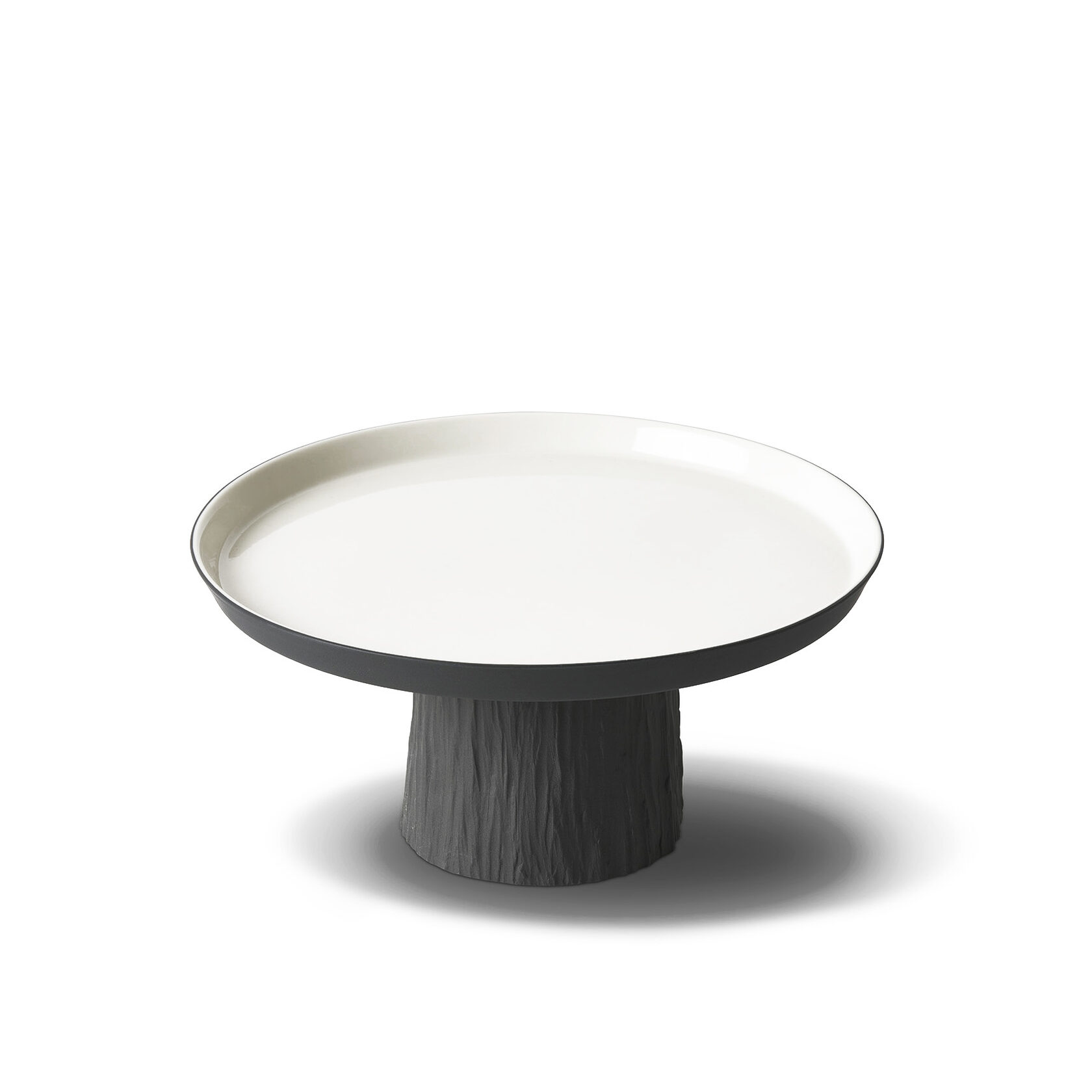 Подставка для торта Esma Dereboy Tree Round 22x10,5 см, Айвори, Графит