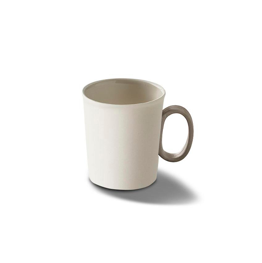 Чашка для эспрессо c цифрой 0 Esma Dereboy Figures Espresso 90мл, чашка Айвори, ручка-цифра Тауп
