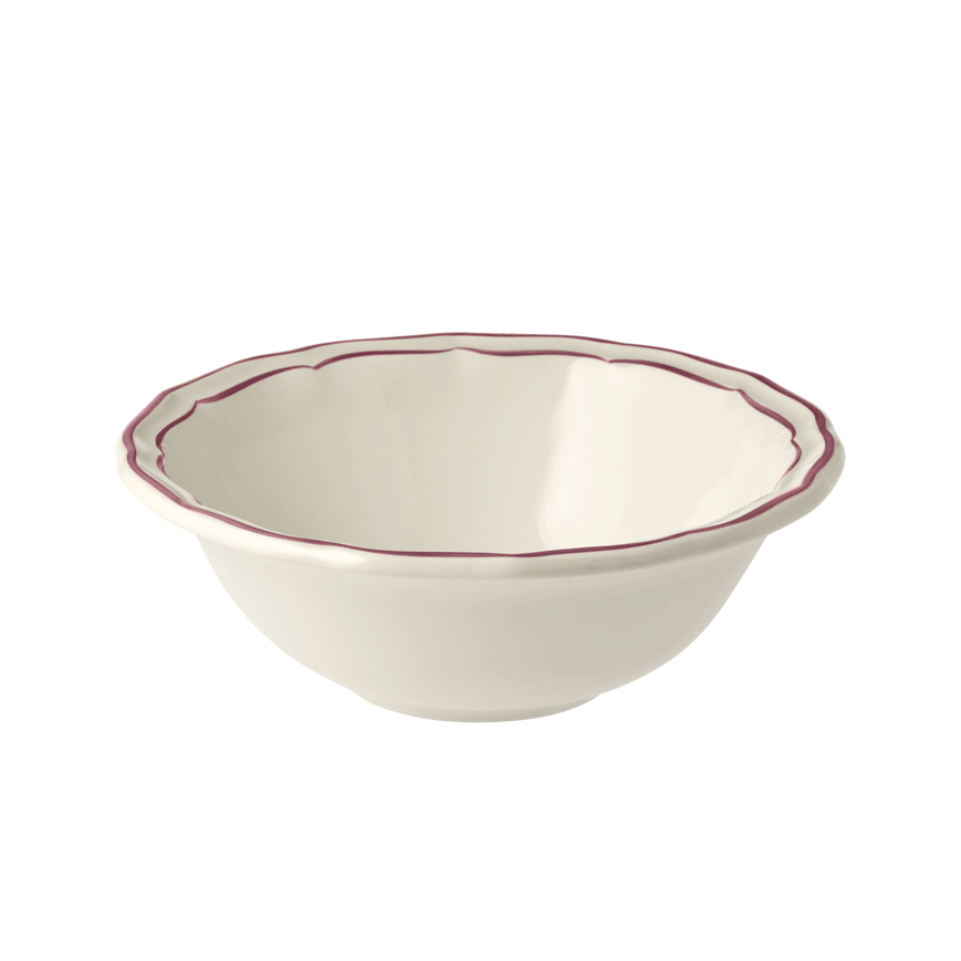 Чаша Gien Les Filets Pivoines 630 мл/17,8 см, Белый, Пион,  Набор 2 шт.