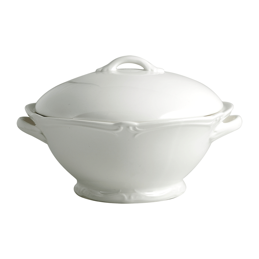 Супница Gien Rocaille Blanc 1450 мл, Белый