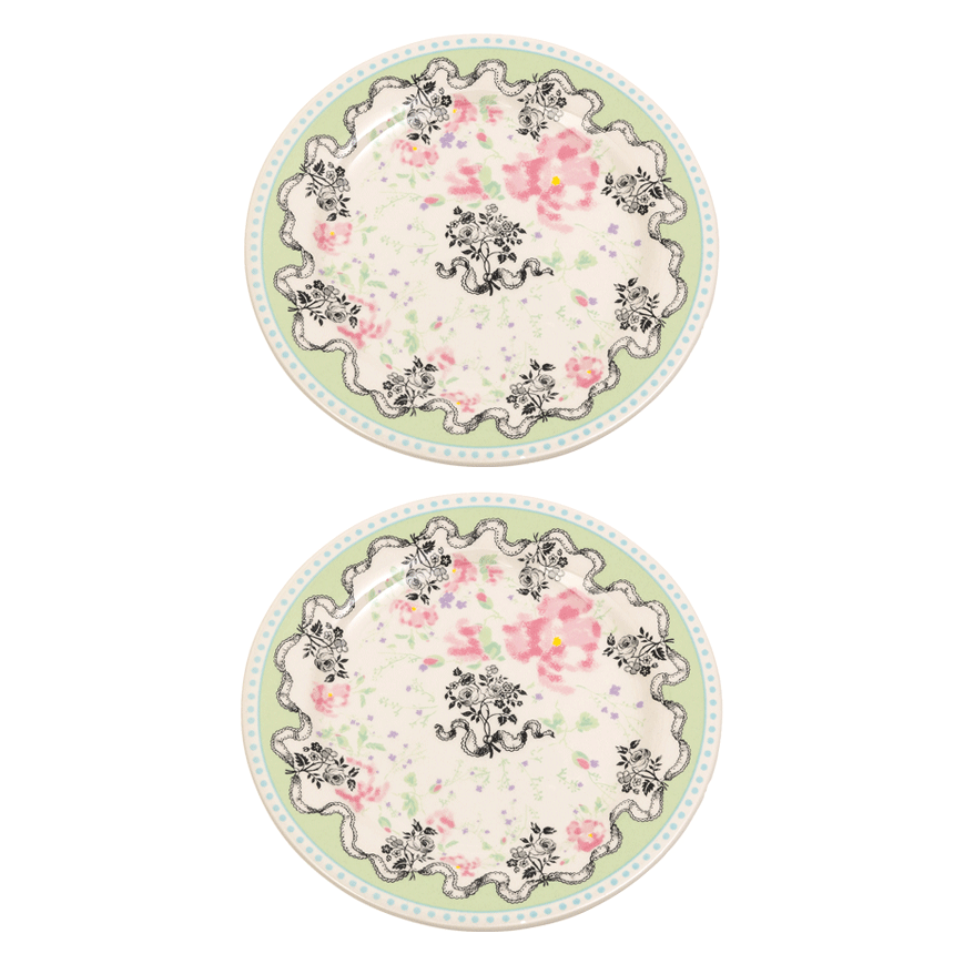 Мини-тарелка Gien Pompadour 12,8 см, Белый, Разноцветный, 1шт.
