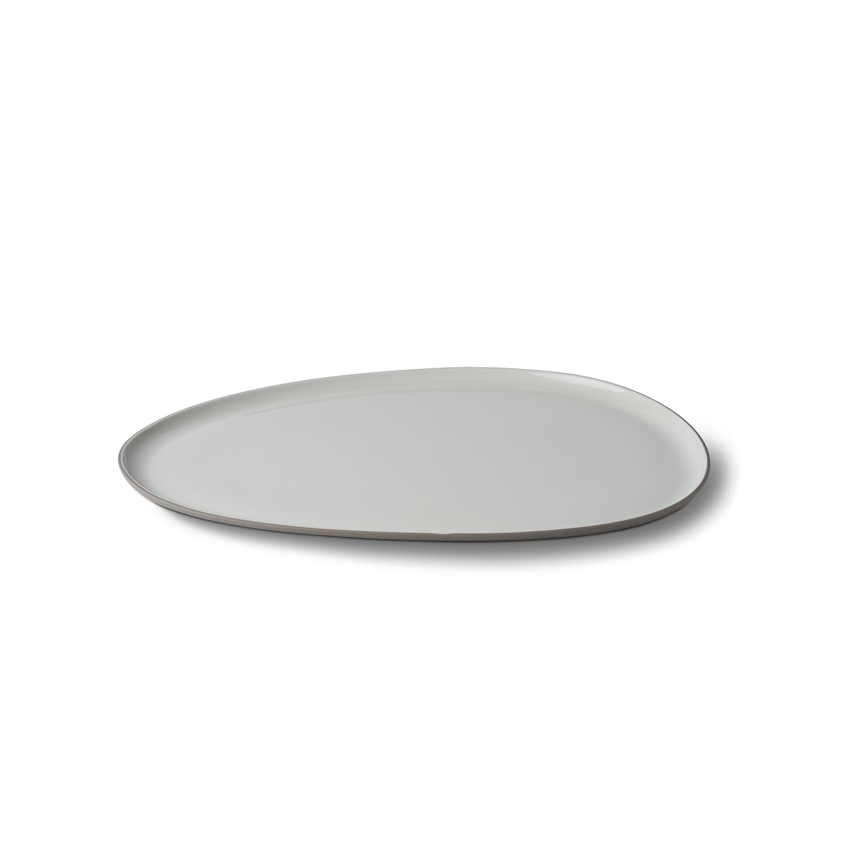 Тарелка обеденная  Esma Dereboy Stone 30x23x1,2 см, Тауп, Айвори