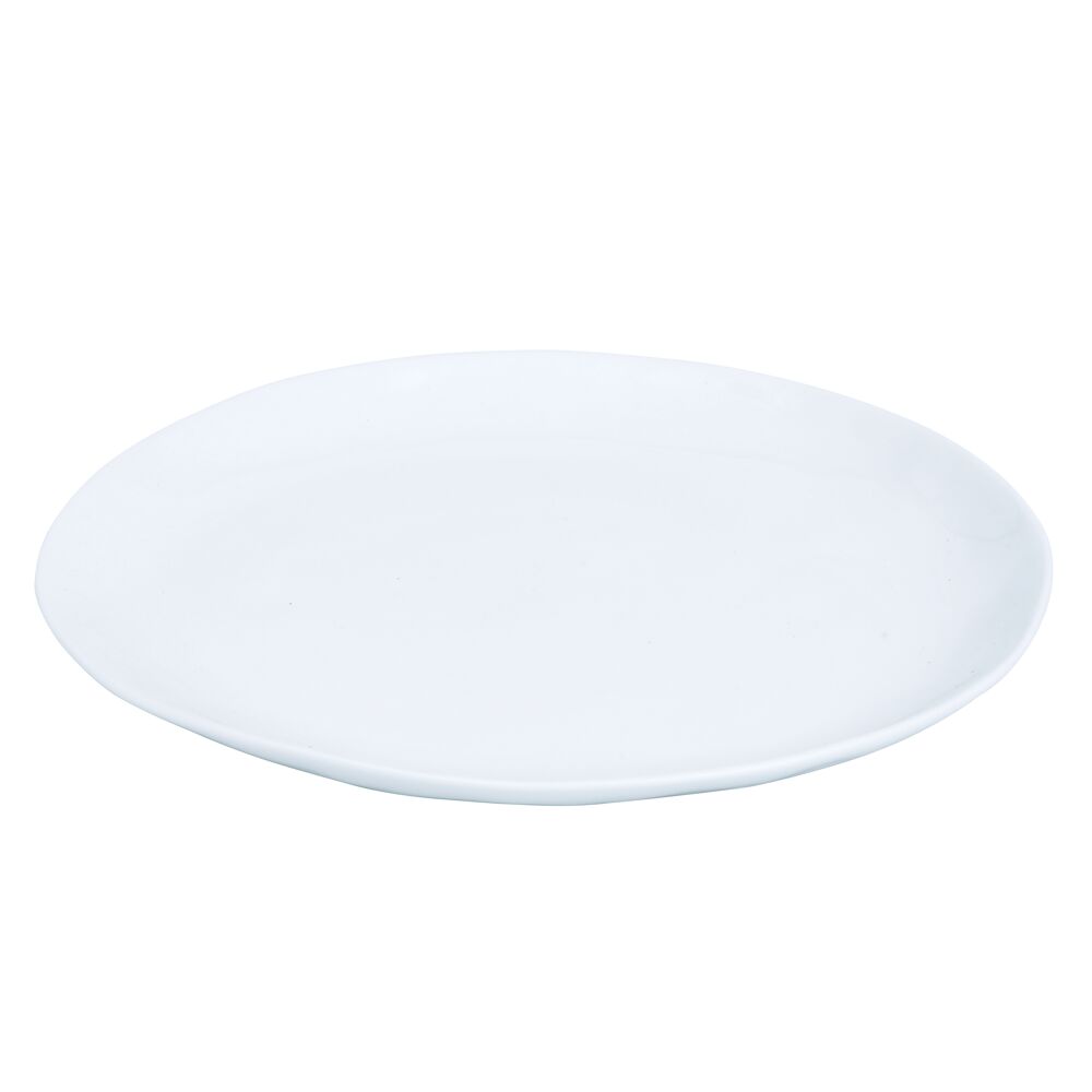 Тарелка обеденная Porcelino White овальная Pomax Porcelino Wheit 28х24 см, Белый