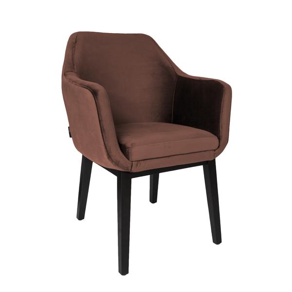 Кресло велюровое DomeDeco Volvere 85х60х61 см, Красный
