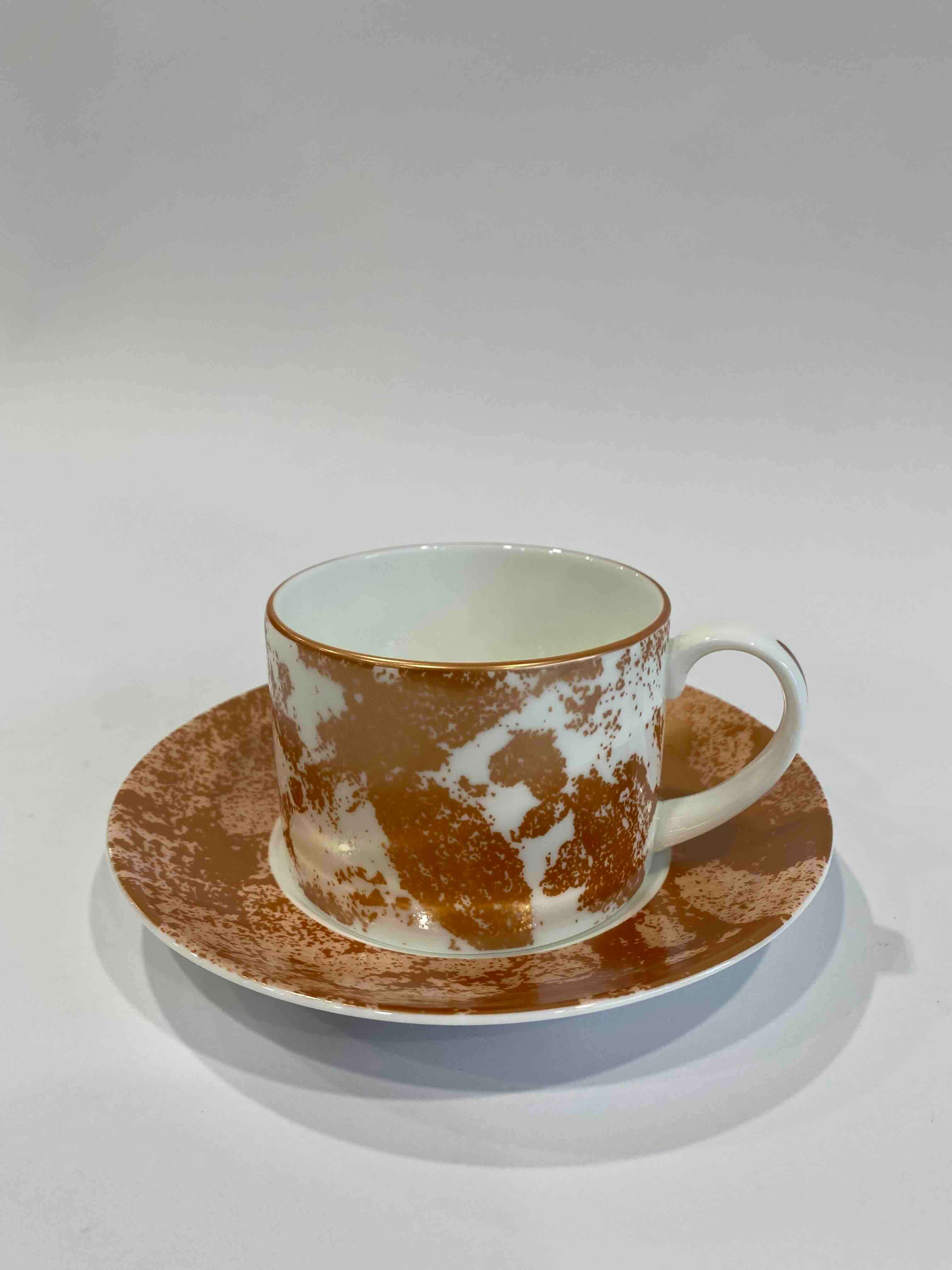 Чашка чайная Royal Crown Derby Crushed Velvet Copper 255 мл, Медный