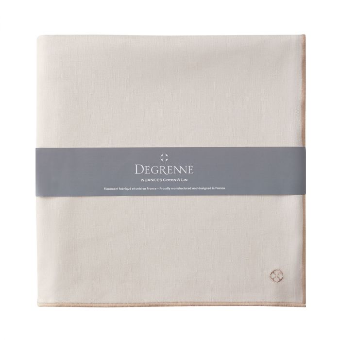 Скатерть Degrenne Nuances Coton & Lin Nude 180 х 180 см, Бежевый