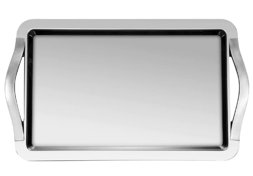Поднос с ручками металлический Degrenne Newport Plateaux 60х40 см, Серебряный