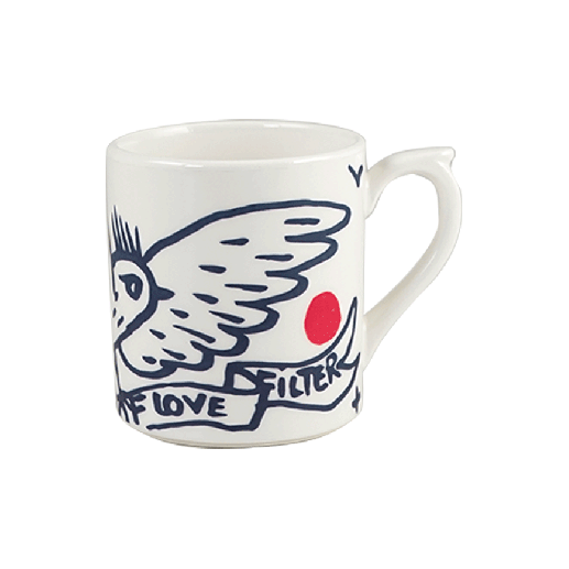 Кружка "Крыло" Gien Larchipel Sentimental 255 мл/9,5 см, Белый, Синий, Разноцветный