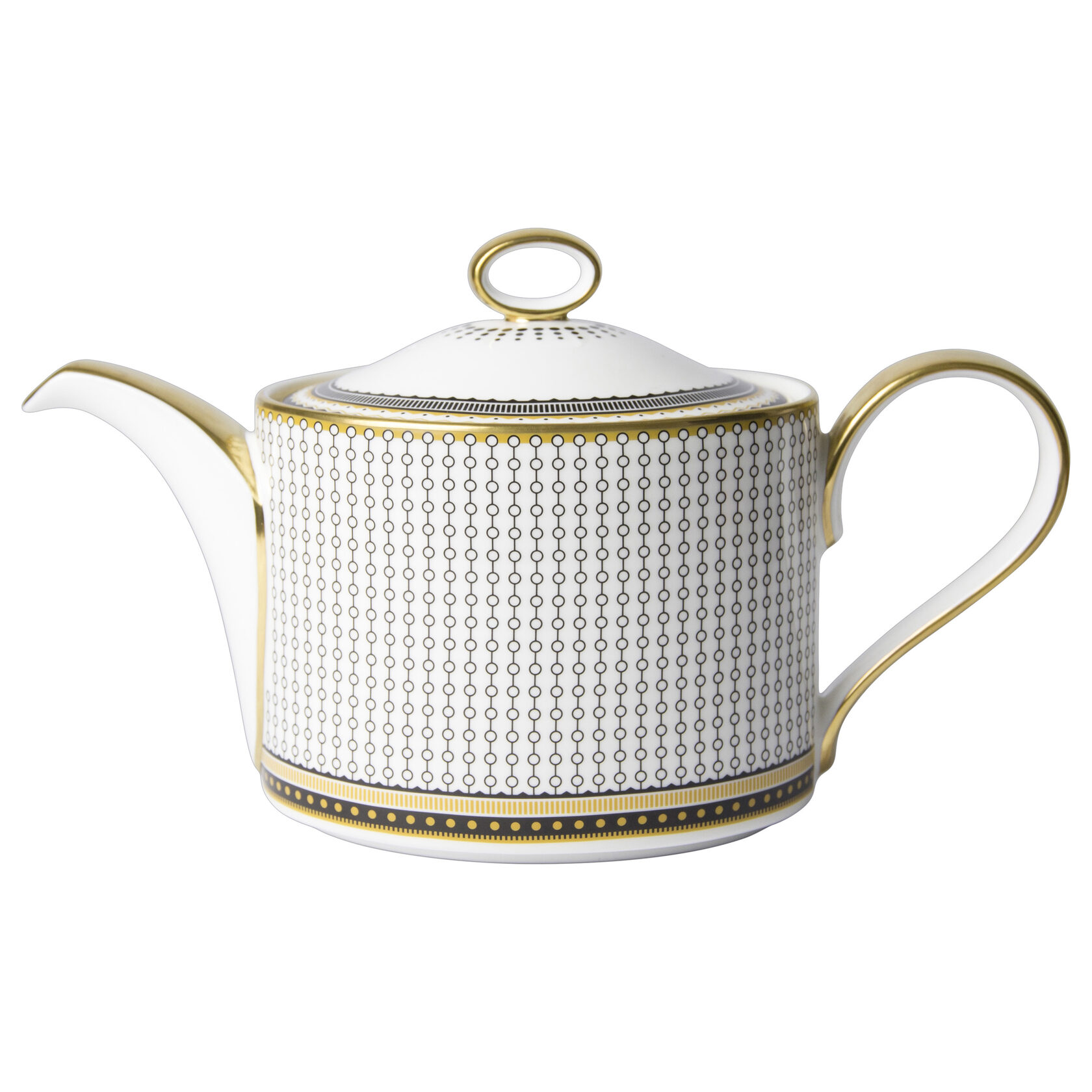 Чайник Royal Crown Derby Oscillate Onyx 1050 мл, Белый, Разноцветный