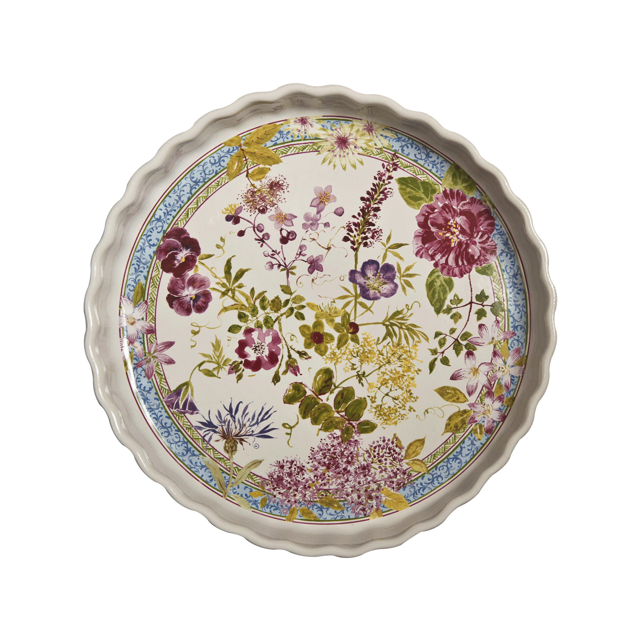 Форма для запекания круглая Gien Millefleurs D29х4,2 см, Разноцветный