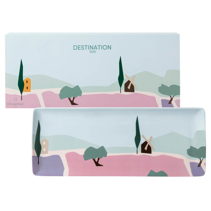 Блюдо прямоугольное Degrenne Destination Sud 40х16 см, Разноцветный