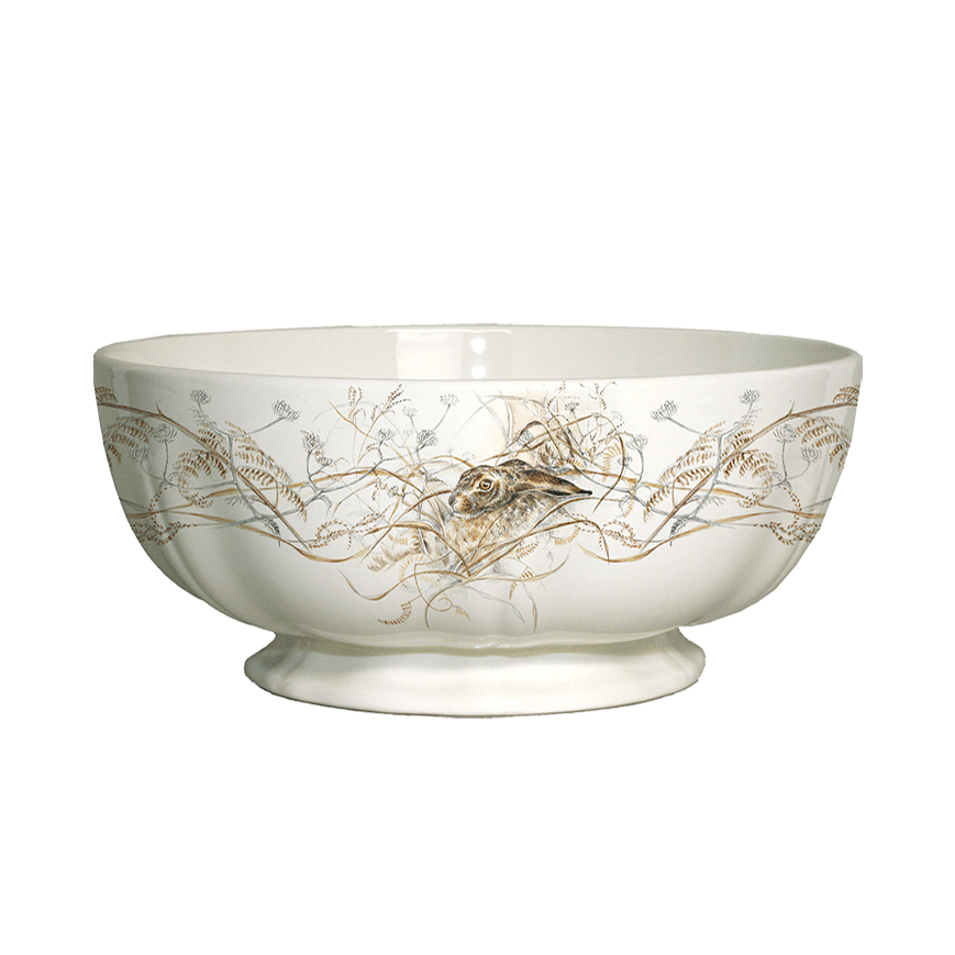 Салатник Gien Sologne 2400 мл/25 см, Белый, Коричневый